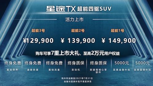 售价12.99万元起，星途TX超能四驱版以高性能C位出道